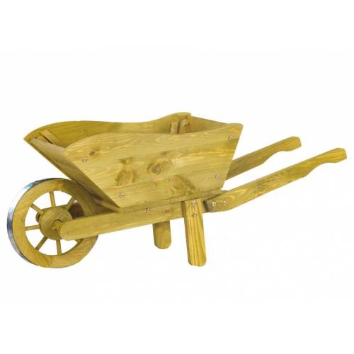 Decorative Wooden Wheelbarrow XL