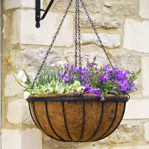 Hanging basket with coco liner - D.30 cm