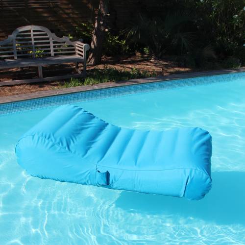 Inflatable Sun lounger WAVE  Turquoise-Sunvibes