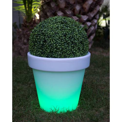 Round Luminous Multi-coloured Pot -  51 x H.47 cm