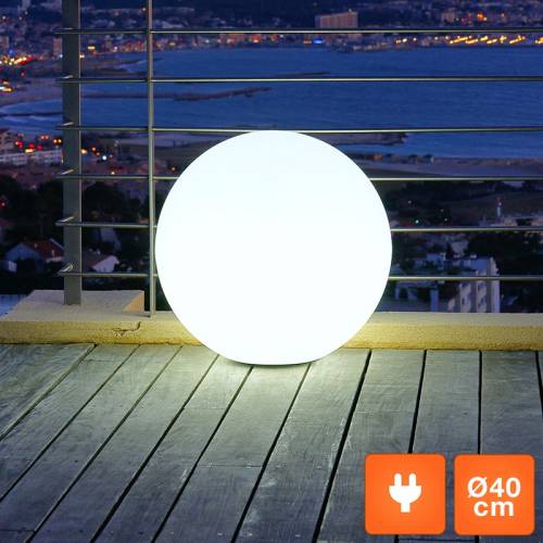 Luminous, White Ball - mains powered -  40 cm