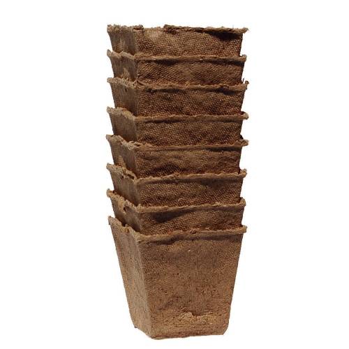 Compostable Square Plant Pots - 8 cm