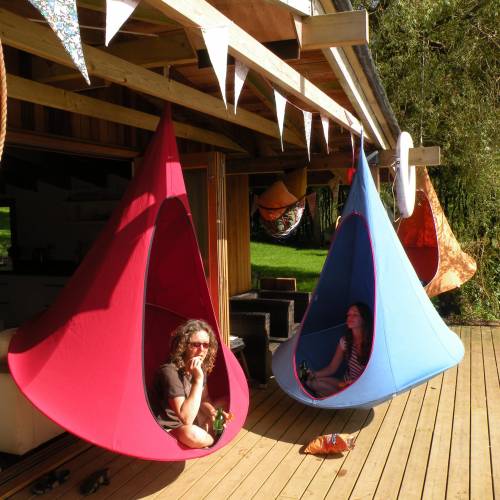 Suspended Hammock - Single Cacoon - Blue