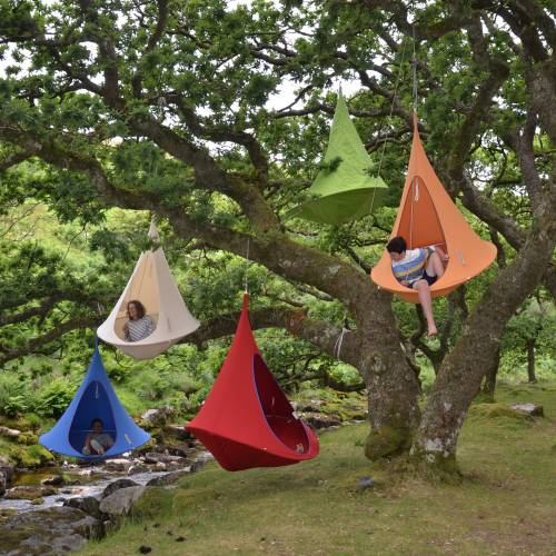 Suspended Hammock - Single Cacoon - Green