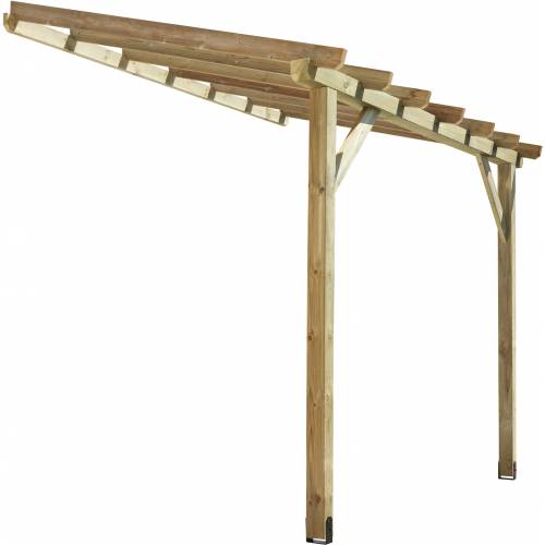 Wood Lean-to Pergola 2.9 x 2 m