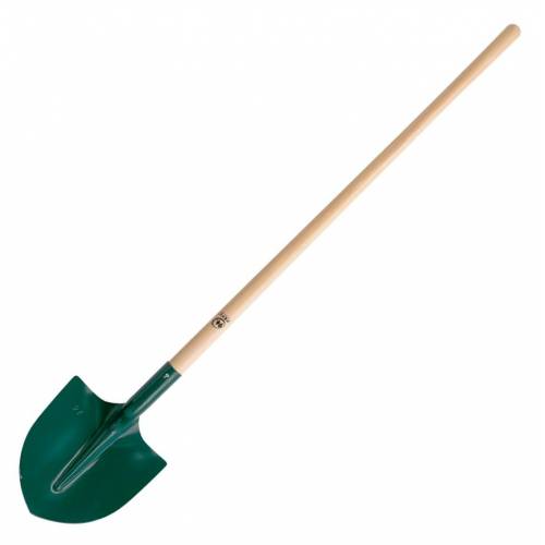 Rounded shovel with wooden handle - Leborgne