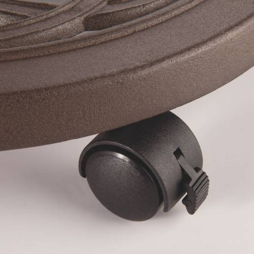 Cast Aluminium Pot Stand on Wheels - D.30 cm