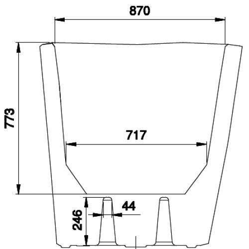 Giant Pot Rock  D.105 H.104 cm - Anthracite