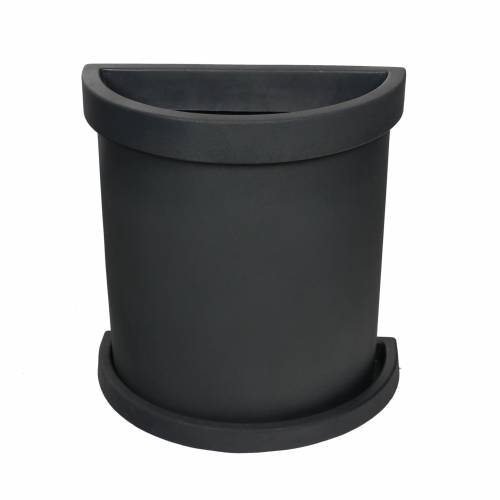 Semi-Circle Flower Pot Vela - Anthracite