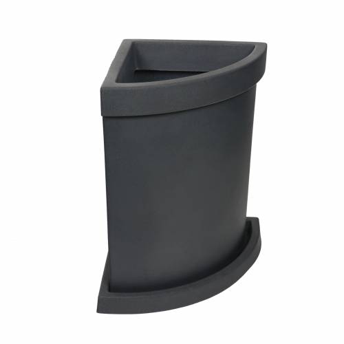 Vela Corner Planter- Anthracite