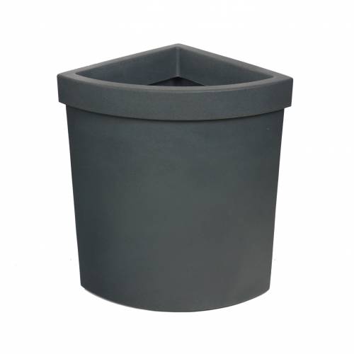 Vela Corner Planter- Anthracite