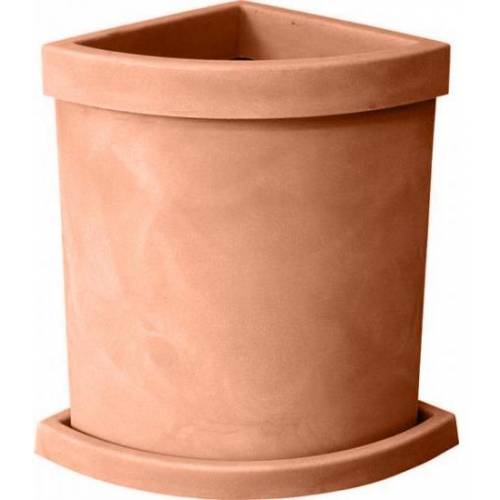 Vela Corner Planter - Sienna