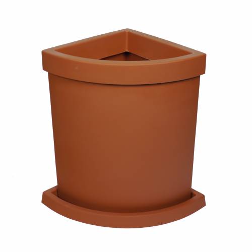 Vela Corner Planter - Terracota