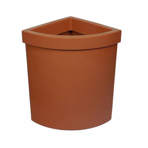 Vela Corner Planter - Terracota