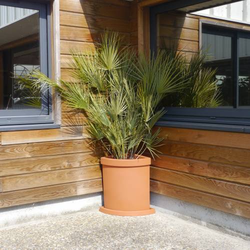 Vela Corner Planter - Terracota