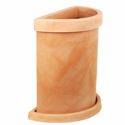 Vela Semi-Circle Flower Pot - Sienna