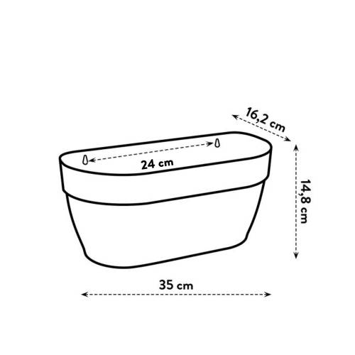 Vibia Campana Wall Basket -35 cm-Honey Yellow-Elho