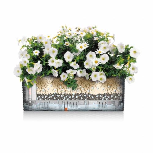 Balconera Cottage 50 - Graphite Black - LECHUZA