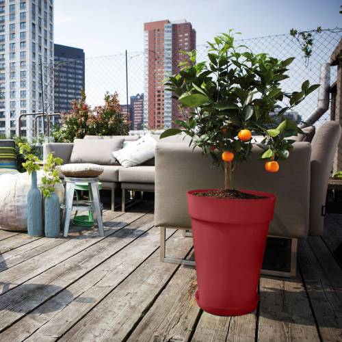 Loft Urban Round High  D.42 H.56  Theatre Red