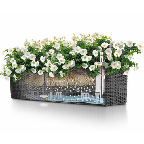 Balconera Cottage 80 - Graphite Black - LECHUZA