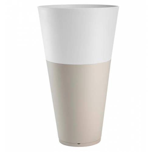 Pot Tokyo - Grey / White - D.50 H.80 cm