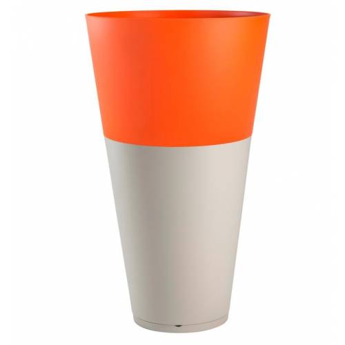Pot Tokyo - Grey / Orange - D.50 H.80 cm
