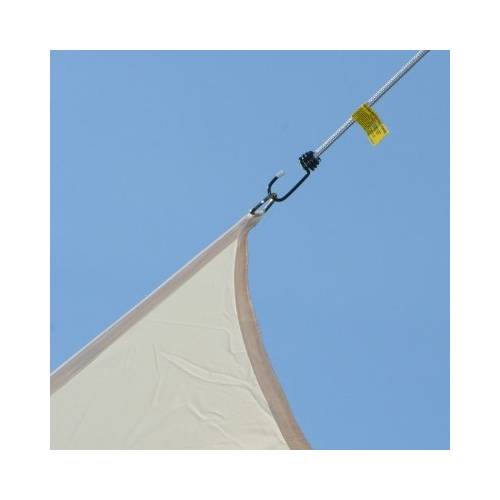 Triangular waterproof sun canopy - taupe