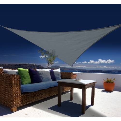 Openwork triangular sun canopy - slate